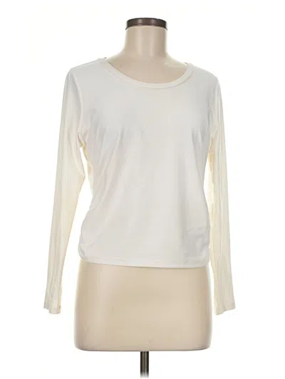 Pre-owned All In Motion Long Sleeve Top Ivory Boatneck Tops