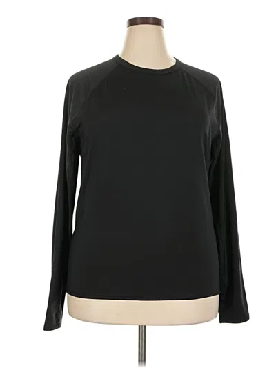 Pre-owned All In Motion Long Sleeve T-shirt In Black