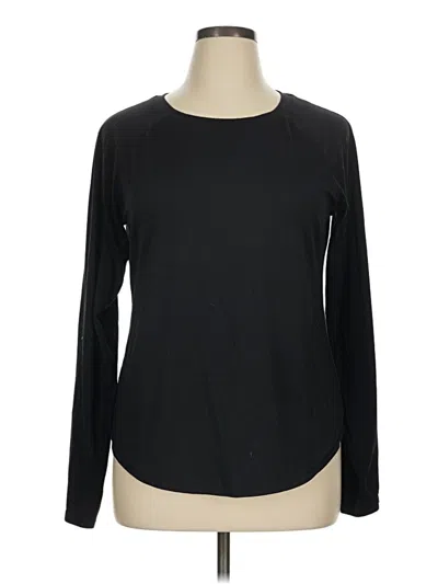 Pre-owned All In Motion Long Sleeve T-shirt In Black