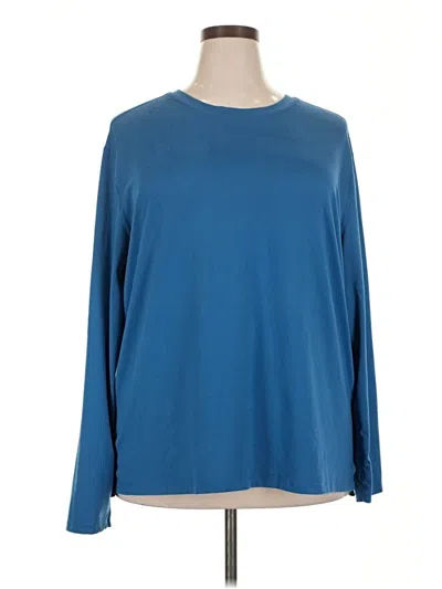 Pre-owned All In Motion Long Sleeve T-shirt In Blue