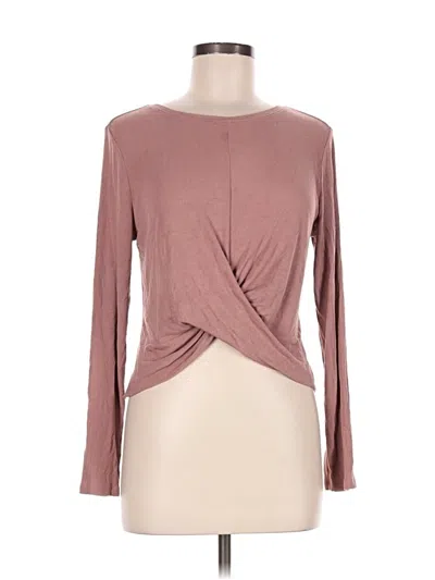 Pre-owned All In Motion Long Sleeve T-shirt In Brown