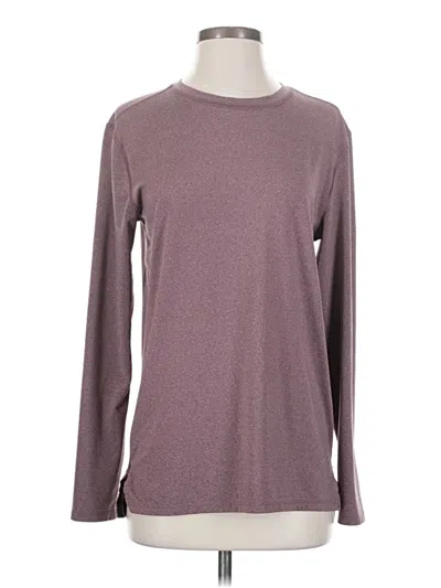 Pre-owned All In Motion Long Sleeve T-shirt In Burgundy