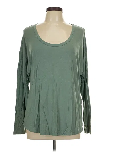 Pre-owned All In Motion Long Sleeve T-shirt In Green