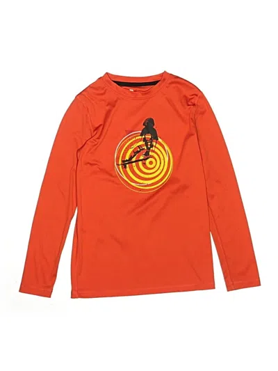 Pre-owned All In Motion Kids' Long Sleeve T-shirt In Orange