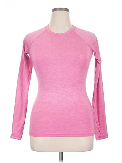 Pre-owned All In Motion Long Sleeve T-shirt In Pink