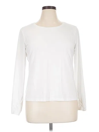 Pre-owned All In Motion Long Sleeve T-shirt In White