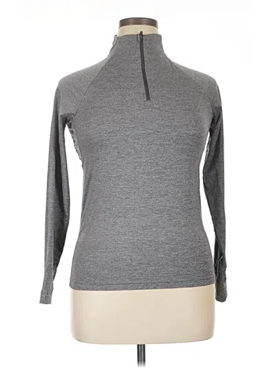 Pre-owned All In Motion Long Sleeve Turtleneck In Gray