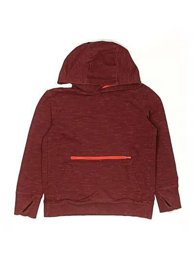 Pre-owned All In Motion Kids' Pullover Hoodie In Burgundy