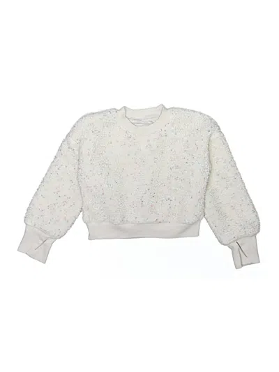 Pre-owned All In Motion Kids' Pullover Sweater In White