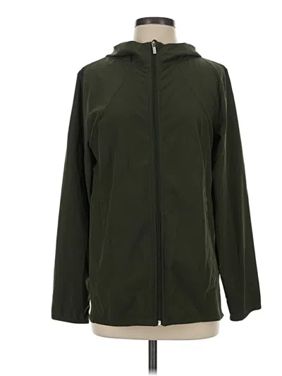 Pre-owned All In Motion Raincoat In Green