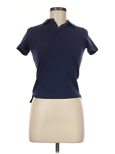 Pre-owned All In Motion Short Sleeve Polo Shirt In Blue