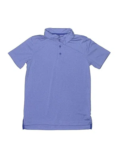Pre-owned All In Motion Kids' Short Sleeve Polo Shirt In Blue