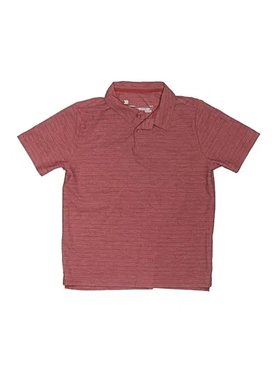 Pre-owned All In Motion Kids' Short Sleeve Polo Shirt In Burgundy