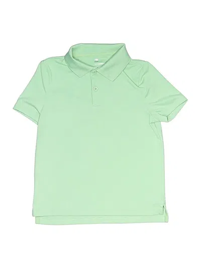 Pre-owned All In Motion Kids' Short Sleeve Polo Shirt In Green