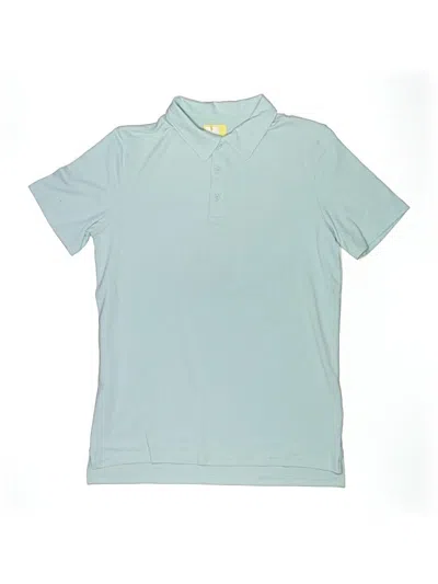 Pre-owned All In Motion Kids' Short Sleeve Polo Shirt In Teal
