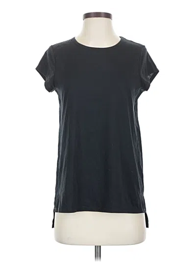 Pre-owned All In Motion Short Sleeve Top Black Crew Neck Tops