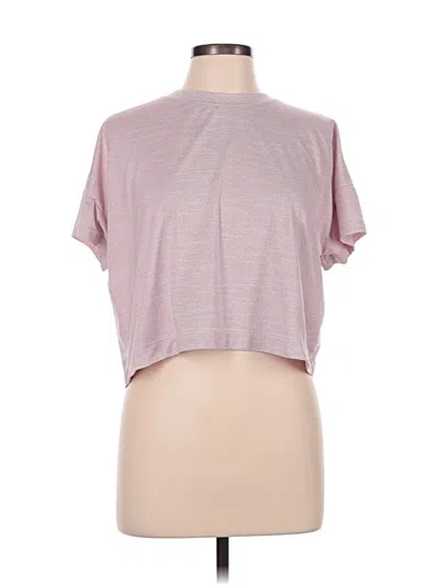 Pre-owned All In Motion Short Sleeve Top Pink Mock Neckline Tops