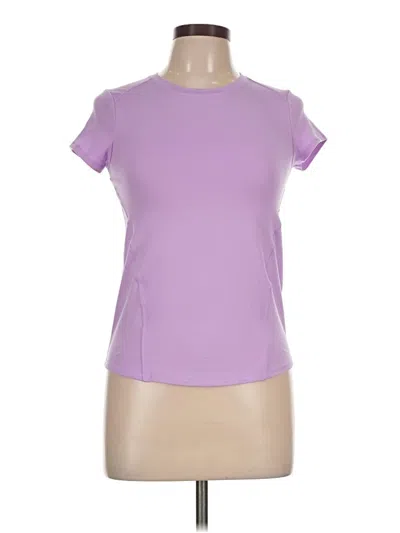 Pre-owned All In Motion Short Sleeve Top Purple Crew Neck Tops