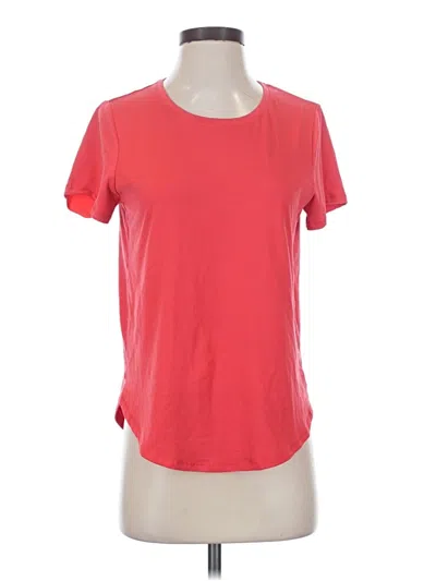 Pre-owned All In Motion Short Sleeve Top Red Crew Neck Tops