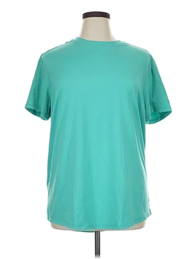 Pre-owned All In Motion Short Sleeve T-shirt In Teal