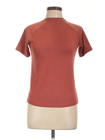 Pre-owned All In Motion Short Sleeve Turtleneck In Brown
