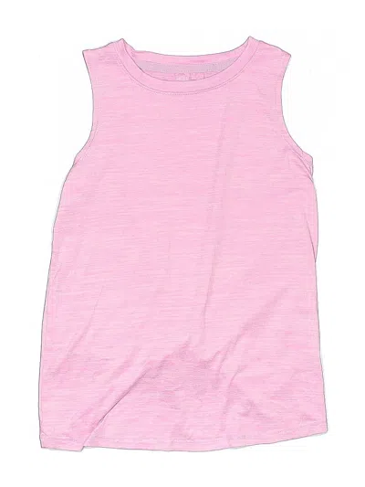 Pre-owned All In Motion Kids' Sleeveless T-shirt In Pink