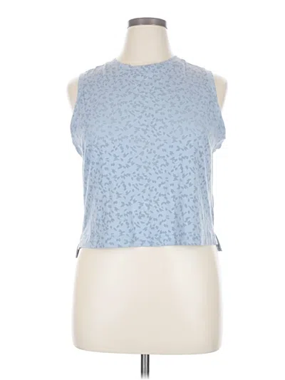 Pre-owned All In Motion Sleeveless Top Blue Mock Neckline Tops