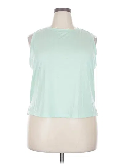 Pre-owned All In Motion Sleeveless Top Green Halter Neckline Tops