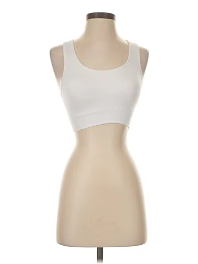 Pre-owned All In Motion Sleeveless Top Ivory Strapless Neckline Tops In White
