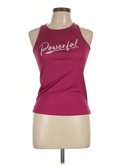Pre-owned All In Motion Sleeveless T-shirt In Burgundy