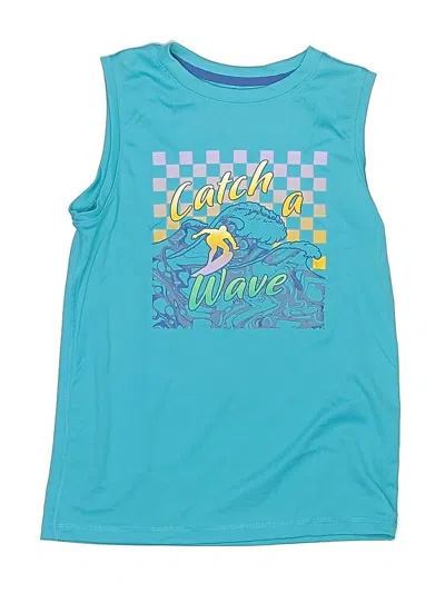 Pre-owned All In Motion Kids' Sleeveless T-shirt In Teal