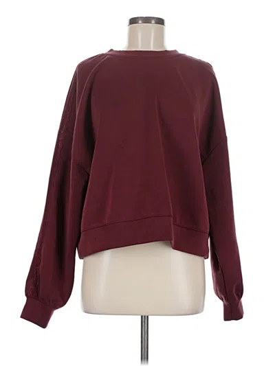 Pre-owned All In Motion Sweatshirt In Burgundy
