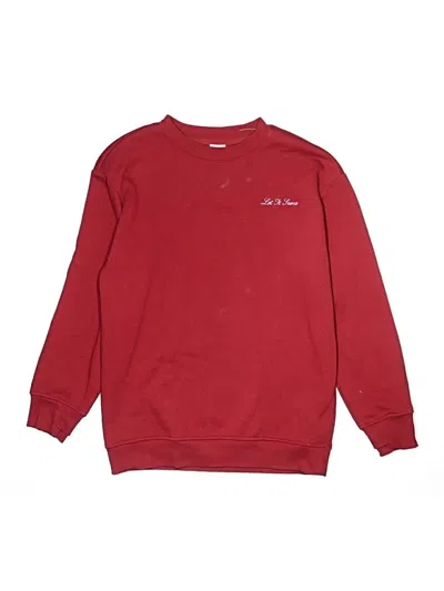 Pre-owned All In Motion Kids' Sweatshirt In Burgundy