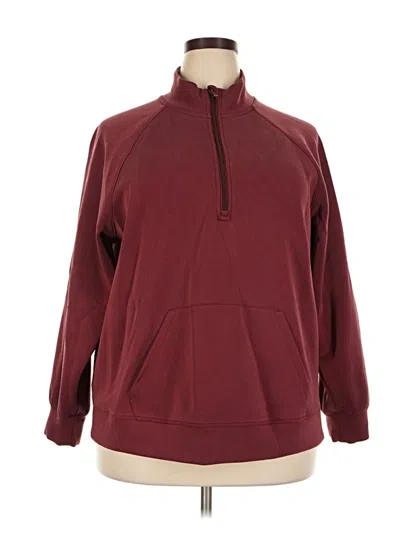 Pre-owned All In Motion Sweatshirt In Burgundy
