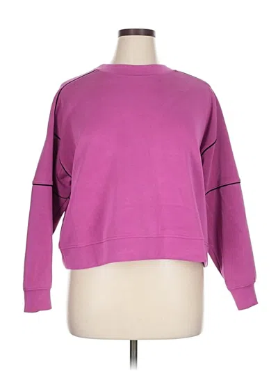 Pre-owned All In Motion Sweatshirt In Purple