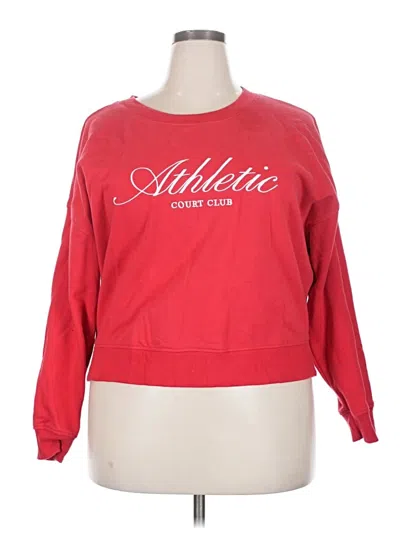 Pre-owned All In Motion Sweatshirt In Red