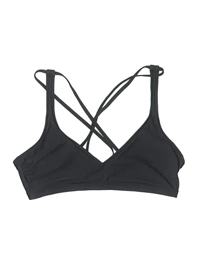 Pre-owned All In Motion Swimsuit Top Black Swimwear
