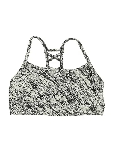 Pre-owned All In Motion Swimsuit Top Gray Swimwear