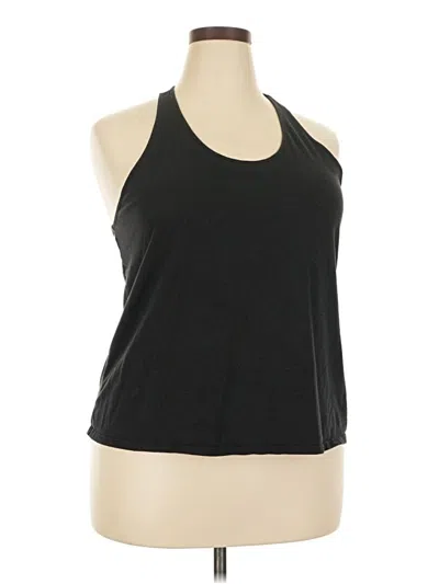 Pre-owned All In Motion Tank Top Black Halter Neckline Tops