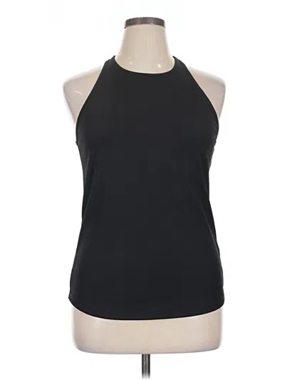 Pre-owned All In Motion Tank Top Black Halter Neckline Tops