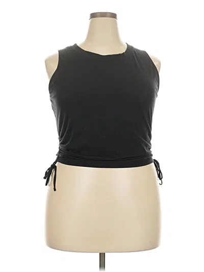 Pre-owned All In Motion Tank Top Black Halter Neckline Tops