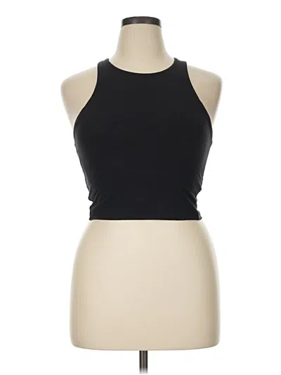 Pre-owned All In Motion Tank Top Black Halter Neckline Tops