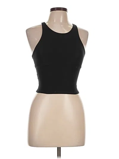 Pre-owned All In Motion Tank Top Black Halter Neckline Tops