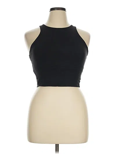 Pre-owned All In Motion Tank Top Black Halter Neckline Tops