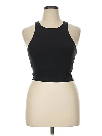 Pre-owned All In Motion Tank Top Black Halter Neckline Tops