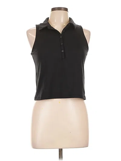 Pre-owned All In Motion Tank Top Black Halter Neckline Tops