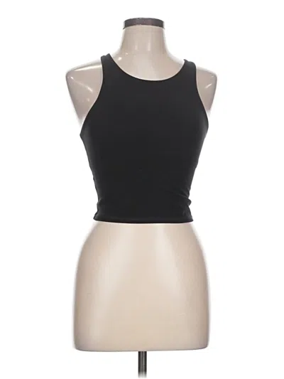Pre-owned All In Motion Tank Top Black Halter Neckline Tops