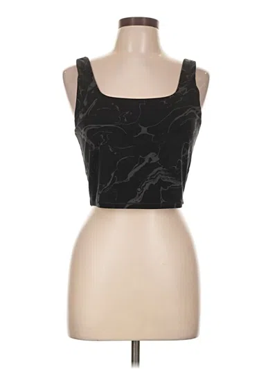 Pre-owned All In Motion Tank Top Black Strapless Neckline Tops