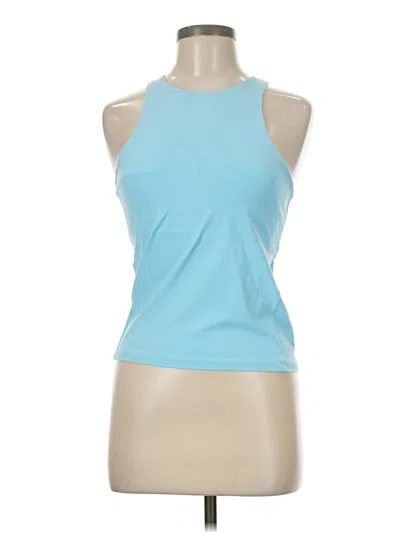 Pre-owned All In Motion Tank Top Blue Halter Neckline Tops
