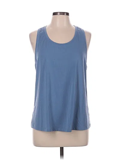 Pre-owned All In Motion Tank Top Blue Halter Neckline Tops